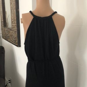 Black summer maxi with tie